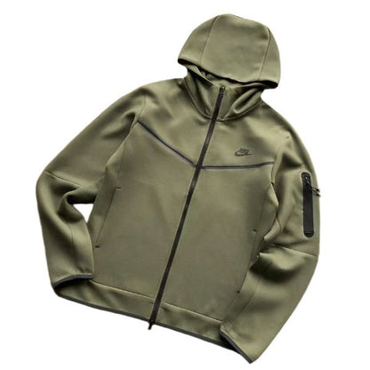 NIKE TECH FLEECE HOODIE x ARMY GREEN - Sin Sity Reps