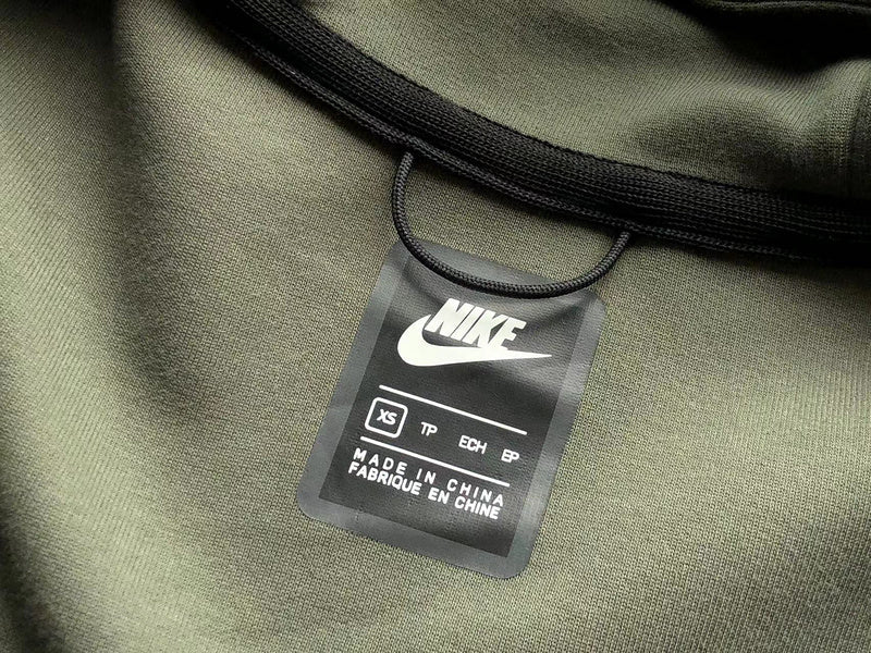 NIKE TECH FLEECE HOODIE x ARMY GREEN - Sin Sity Reps