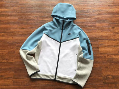 NIKE TECH FLEECE HOODIE x BABY BLUE/GREY/WHITE - Sin Sity Reps