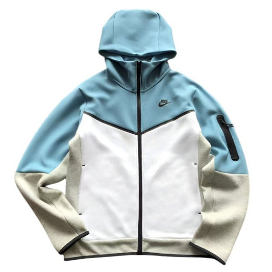 NIKE TECH FLEECE HOODIE x BABY BLUE/GREY/WHITE - Sin Sity Reps