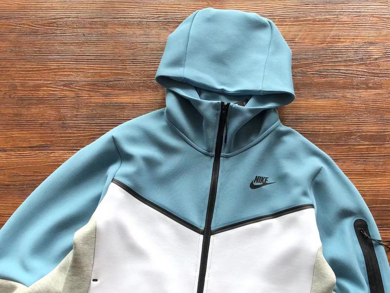 NIKE TECH FLEECE HOODIE x BABY BLUE/GREY/WHITE - Sin Sity Reps