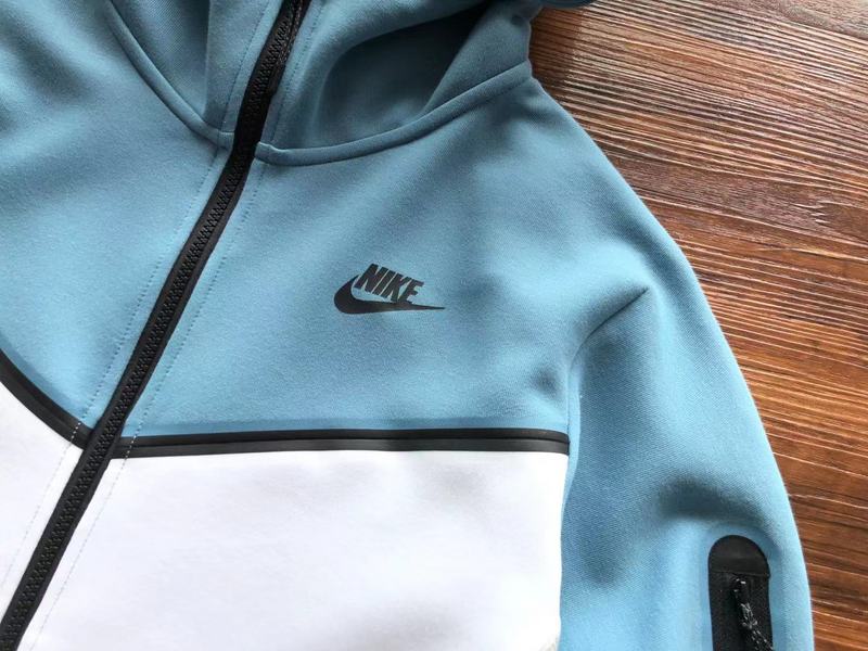 NIKE TECH FLEECE HOODIE x BABY BLUE/GREY/WHITE - Sin Sity Reps