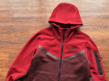 NIKE TECH FLEECE HOODIE x BERRY/POMEGRANATE - Sin Sity Reps