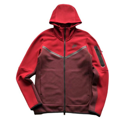 NIKE TECH FLEECE HOODIE x BERRY/POMEGRANATE - Sin Sity Reps