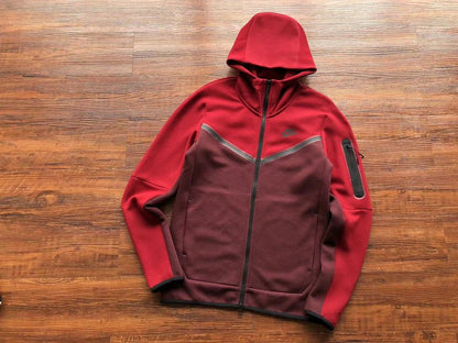 NIKE TECH FLEECE HOODIE x BERRY/POMEGRANATE - Sin Sity Reps