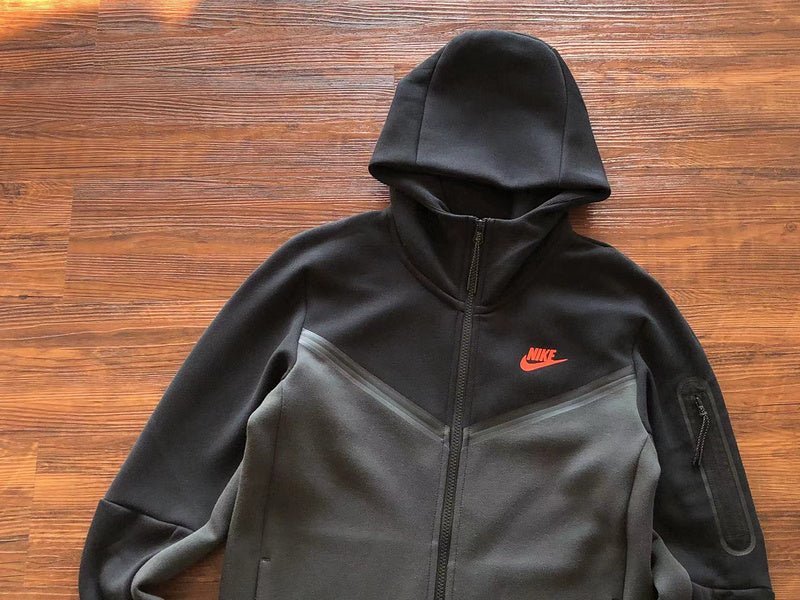 NIKE TECH FLEECE HOODIE x BLACK/DARK SMOKE GREY - Sin Sity Reps