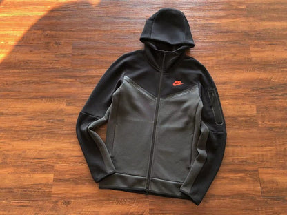 NIKE TECH FLEECE HOODIE x BLACK/DARK SMOKE GREY - Sin Sity Reps