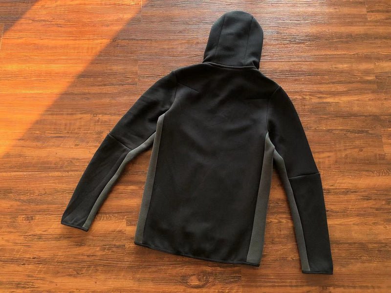 NIKE TECH FLEECE HOODIE x BLACK/DARK SMOKE GREY - Sin Sity Reps