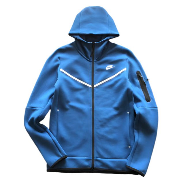 NIKE TECH FLEECE HOODIE x BLUE WHITE - Sin Sity Reps