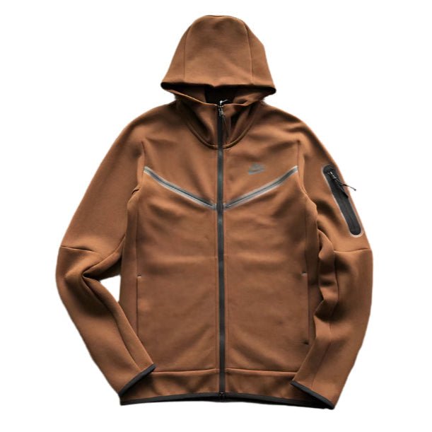 NIKE TECH FLEECE HOODIE x BROWN - Sin Sity Reps