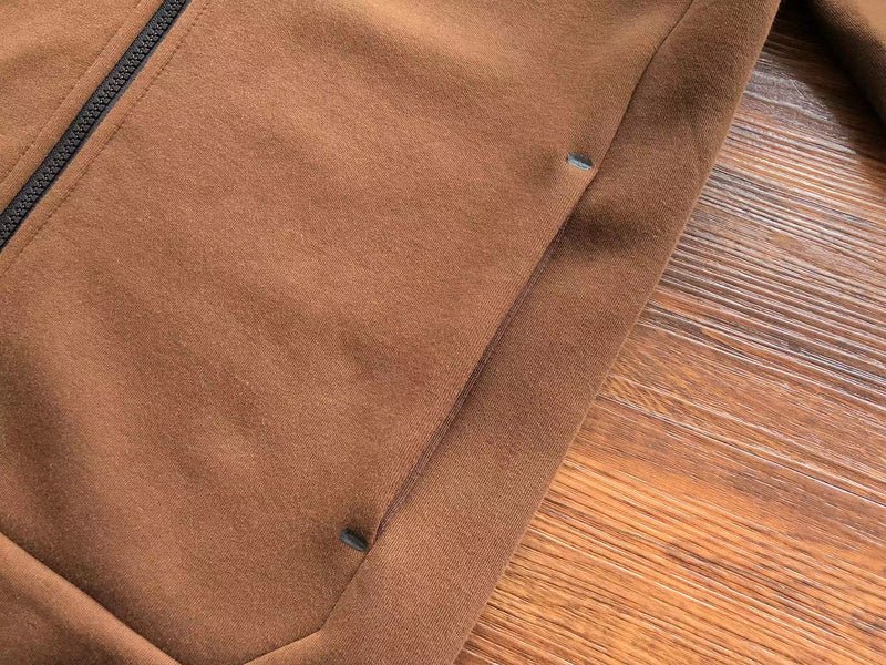 NIKE TECH FLEECE HOODIE x BROWN - Sin Sity Reps