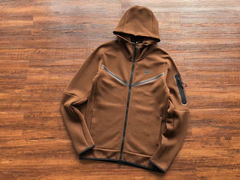 NIKE TECH FLEECE HOODIE x BROWN - Sin Sity Reps