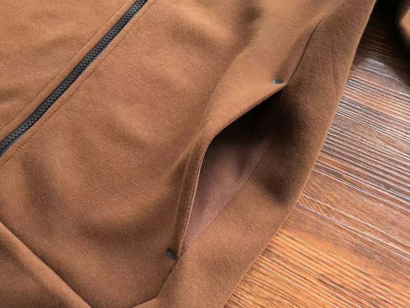 NIKE TECH FLEECE HOODIE x BROWN - Sin Sity Reps