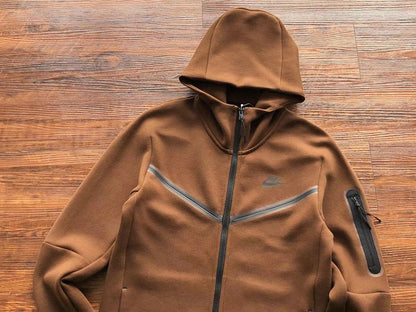 NIKE TECH FLEECE HOODIE x BROWN - Sin Sity Reps