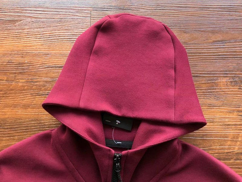 NIKE TECH FLEECE HOODIE x BURGUNDY - Sin Sity Reps