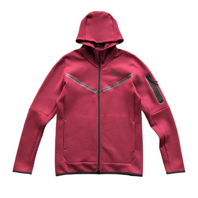 NIKE TECH FLEECE HOODIE x BURGUNDY - Sin Sity Reps