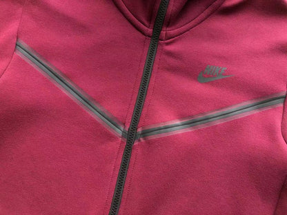 NIKE TECH FLEECE HOODIE x BURGUNDY - Sin Sity Reps