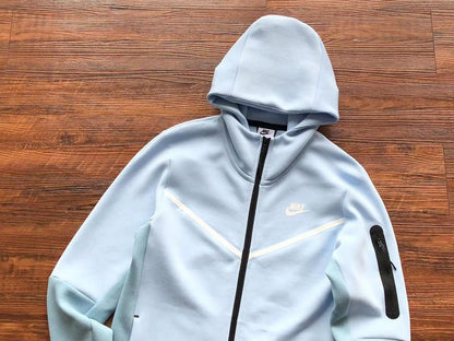 NIKE TECH FLEECE HOODIE x CELESTINE BLUE - Sin Sity Reps