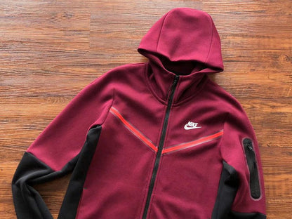 NIKE TECH FLEECE HOODIE x DARK BEETROOT/PHANTOM - Sin Sity Reps