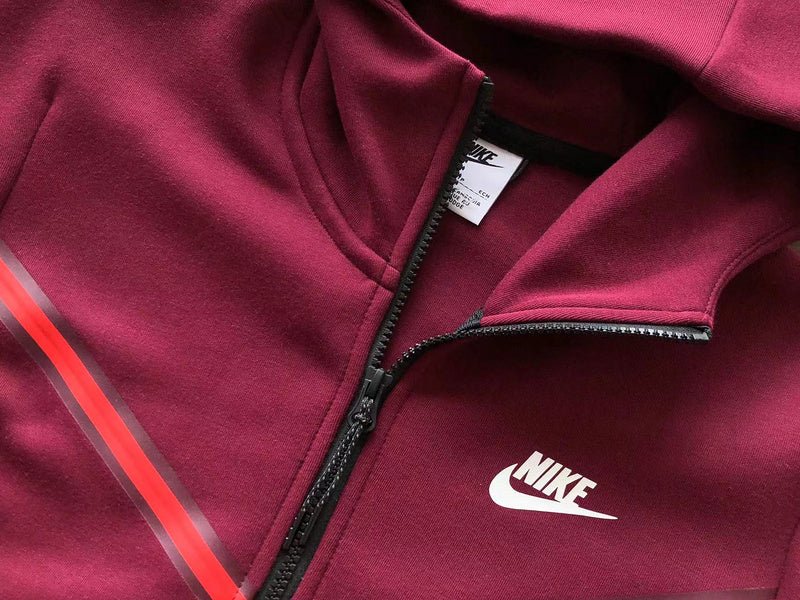 NIKE TECH FLEECE HOODIE x DARK BEETROOT/PHANTOM - Sin Sity Reps