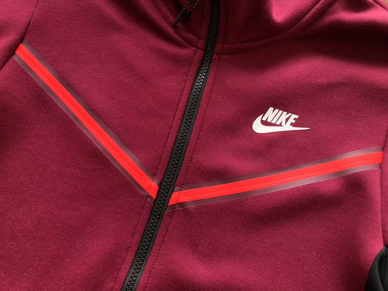 NIKE TECH FLEECE HOODIE x DARK BEETROOT/PHANTOM - Sin Sity Reps