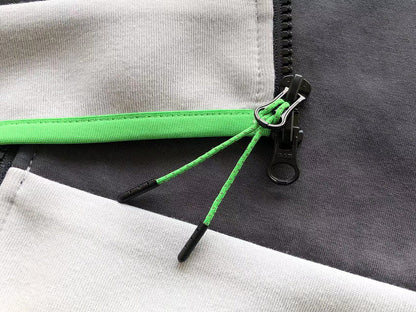 NIKE TECH FLEECE HOODIE x GREY/BLACK/GREEN - Sin Sity Reps