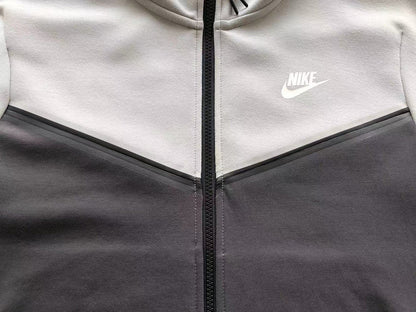 NIKE TECH FLEECE HOODIE x GREY/BLACK/GREEN - Sin Sity Reps