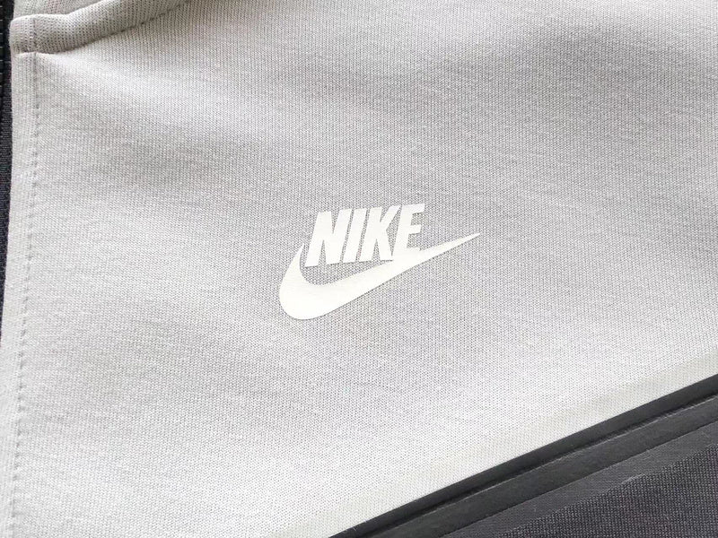 NIKE TECH FLEECE HOODIE x GREY/BLACK/GREEN - Sin Sity Reps