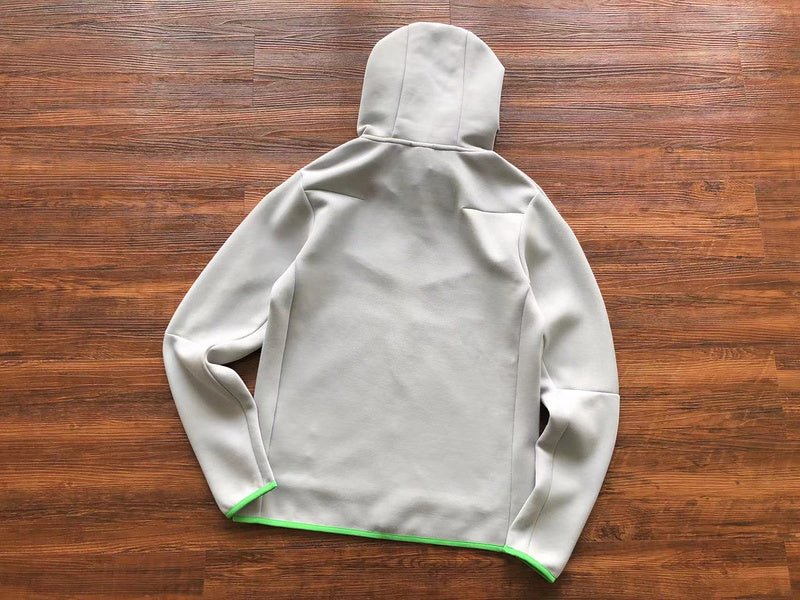 NIKE TECH FLEECE HOODIE x GREY/BLACK/GREEN - Sin Sity Reps