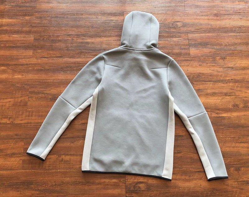 NIKE TECH FLEECE HOODIE x GREY/WHITE - Sin Sity Reps