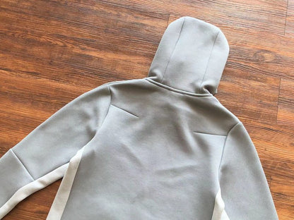 NIKE TECH FLEECE HOODIE x GREY/WHITE - Sin Sity Reps