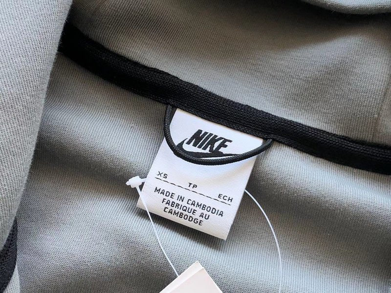 NIKE TECH FLEECE HOODIE x GREY/WHITE - Sin Sity Reps