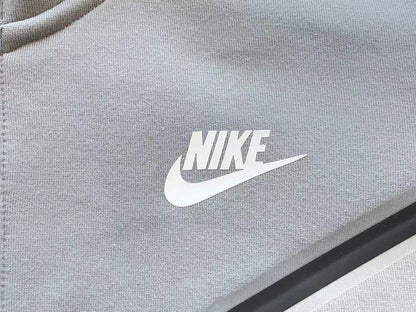 NIKE TECH FLEECE HOODIE x GREY/WHITE - Sin Sity Reps