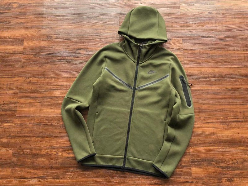 NIKE TECH FLEECE HOODIE x OLIVE GREEN - Sin Sity Reps