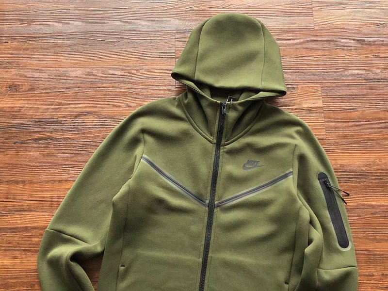 NIKE TECH FLEECE HOODIE x OLIVE GREEN - Sin Sity Reps