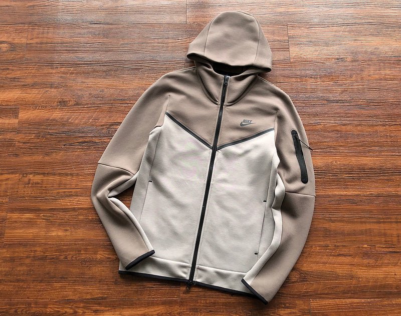 NIKE TECH FLEECE HOODIE x OLIVE GREY/ENIGMA STONE - Sin Sity Reps