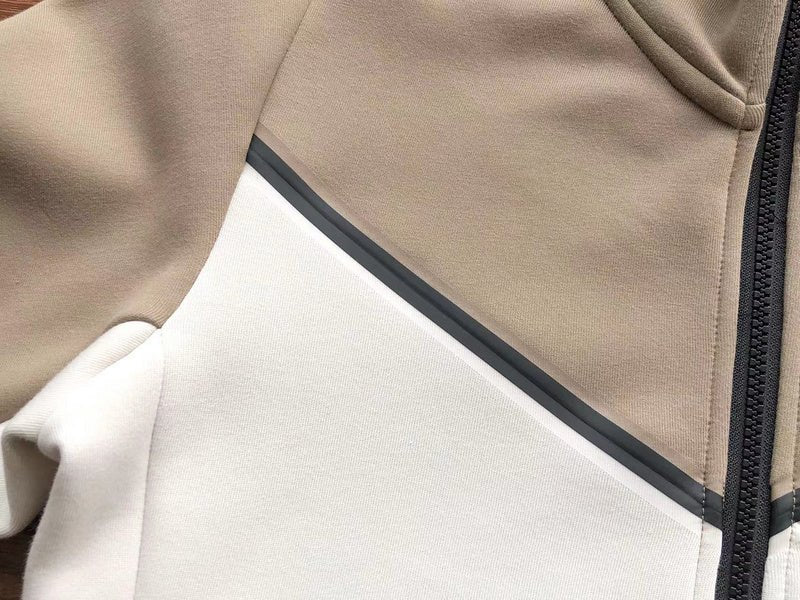 NIKE TECH FLEECE HOODIE x SANDALWOOD/LIGHT BONE WHITE - Sin Sity Reps