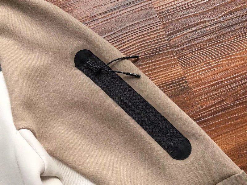 NIKE TECH FLEECE HOODIE x SANDALWOOD/LIGHT BONE WHITE - Sin Sity Reps