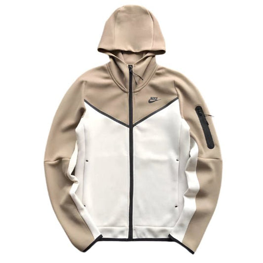 NIKE TECH FLEECE HOODIE x SANDALWOOD/LIGHT BONE WHITE - Sin Sity Reps