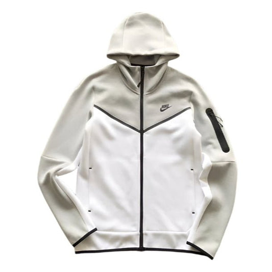 NIKE TECH FLEECE HOODIE x WHITE/GREY - Sin Sity Reps