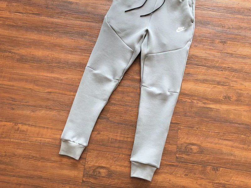 NIKE TECH FLEECE PANTS x GREY/WHITE - Sin Sity Reps