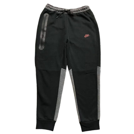 NIKE TECH FLEECE SWEATPANTS BLACK/DARK SMOKE GREY/LIGHT CRIMSON - Sin Sity Reps