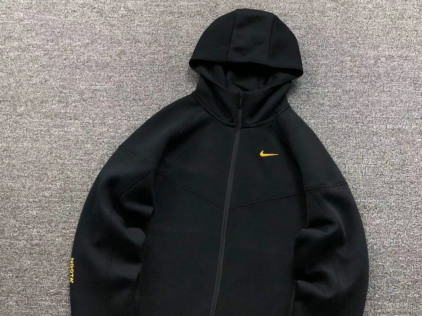 NIKE x NOCTA TECH FLEECE HOODIE BLACK GOLD - Sin Sity Reps