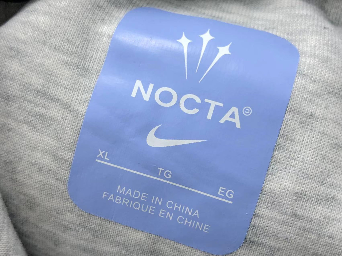 NIKE x NOCTA TECH FLEECE HOODIE GREY - Sin Sity Reps