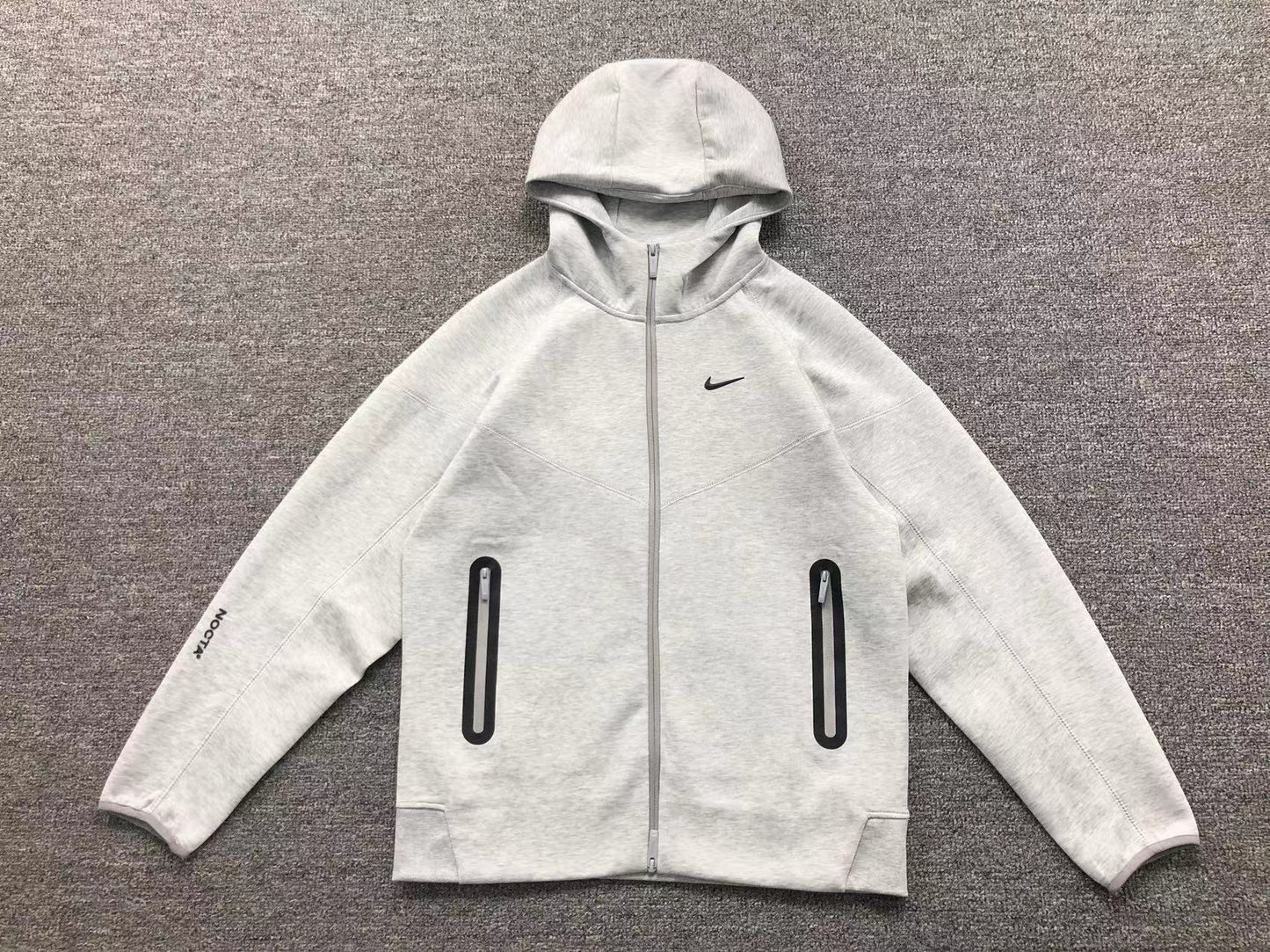 NIKE x NOCTA TECH FLEECE HOODIE GREY - Sin Sity Reps