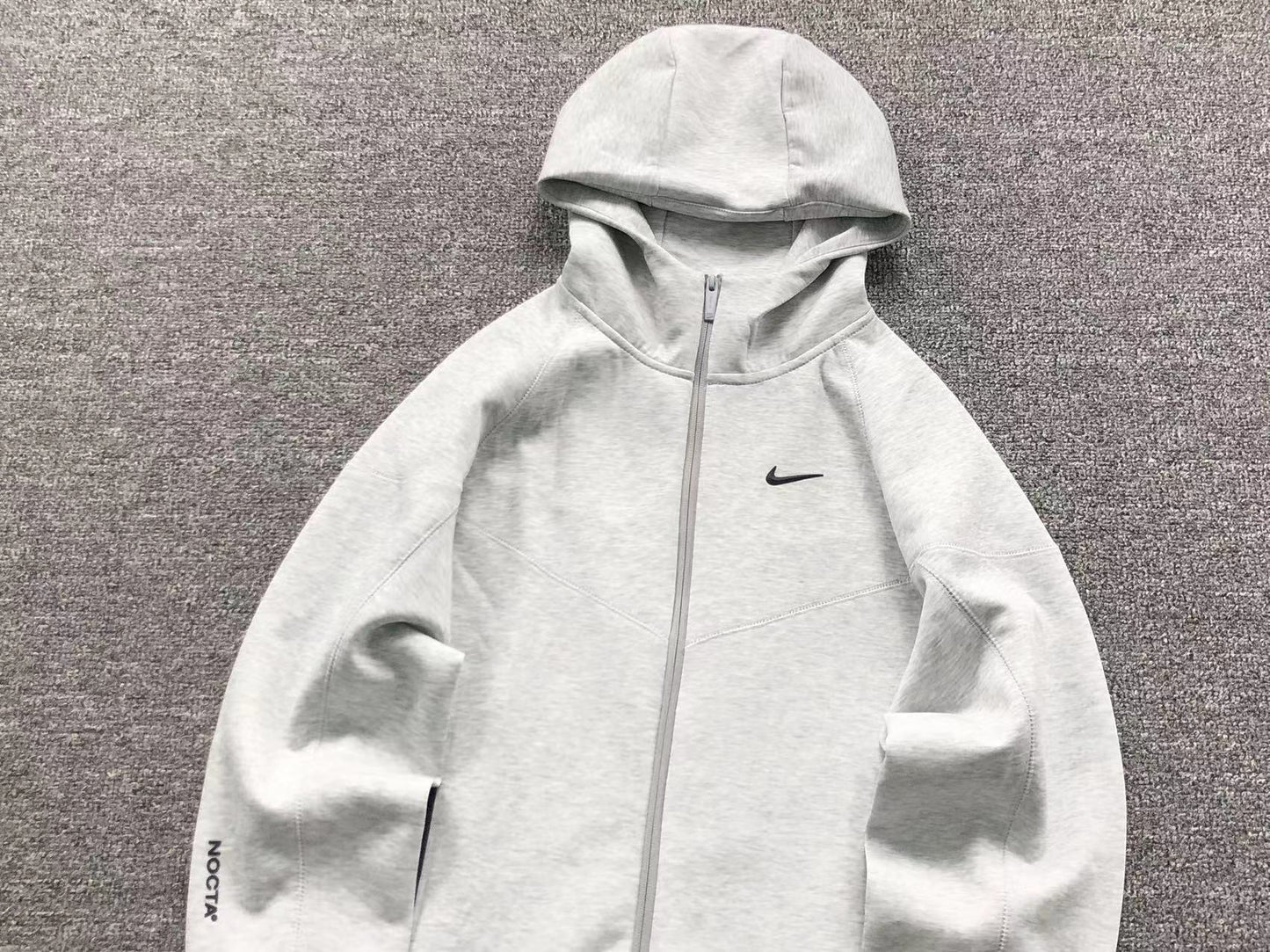 NIKE x NOCTA TECH FLEECE HOODIE GREY - Sin Sity Reps