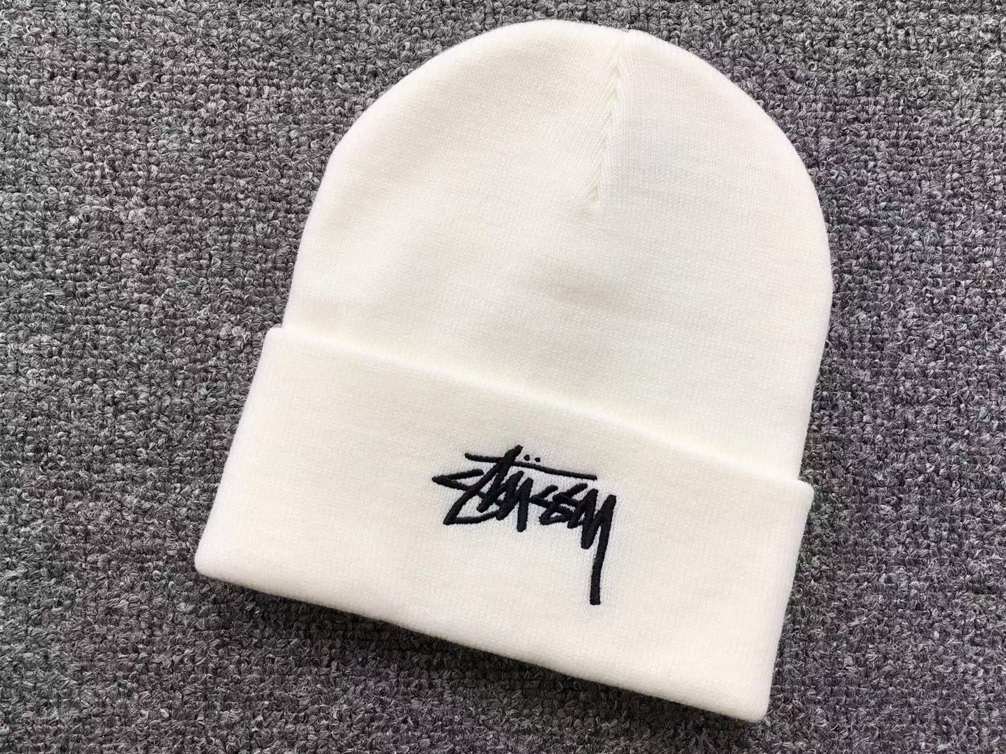 NIKE x STUSSY CUFF BEANIE WHITE - Sin Sity Reps