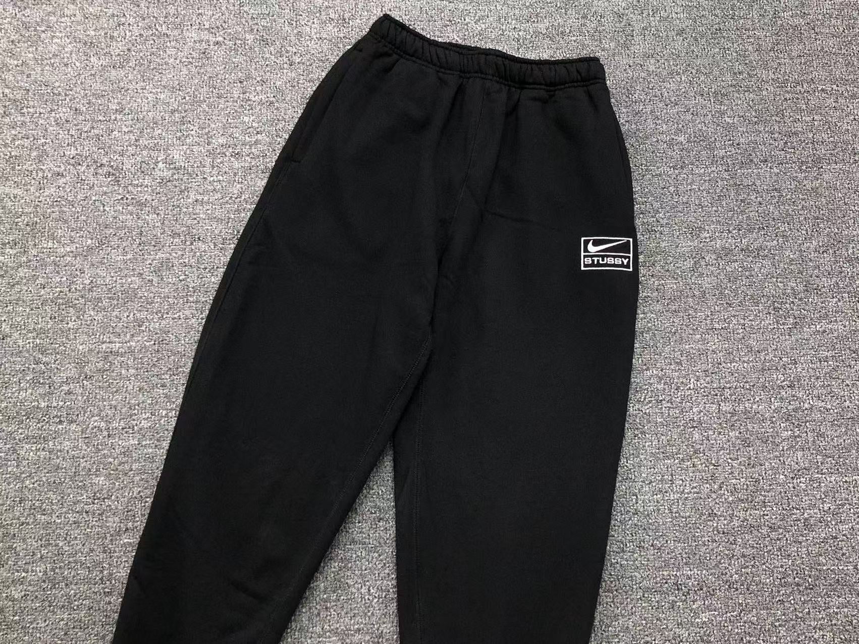 NIKE x STUSSY WASHED SWEATPANTS BLACK (FROM ZIP HOODIE SET) - Sin Sity Reps