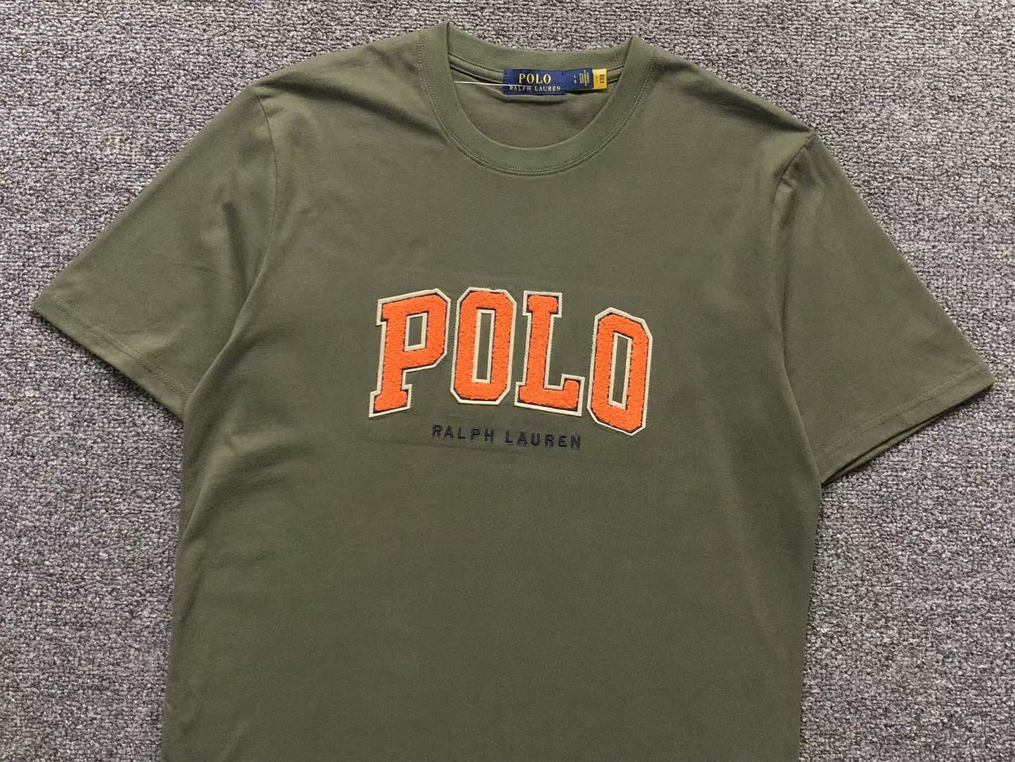 POLO RALPH LAUREN BIG & TALL LOGO JERSEY T - SHIRT ARMY GREEN - Sin Sity Reps