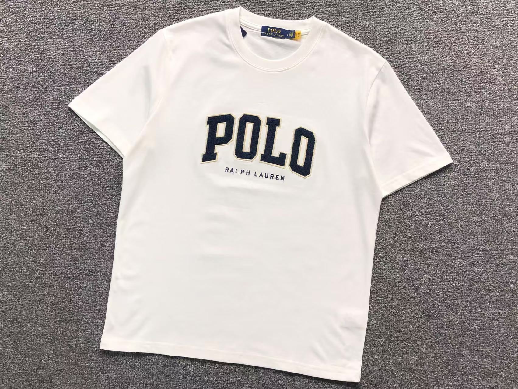 POLO RALPH LAUREN BIG & TALL LOGO JERSEY T - SHIRT WHITE - Sin Sity Reps